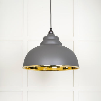 From The Anvil Smooth Brass Harborne Pendant