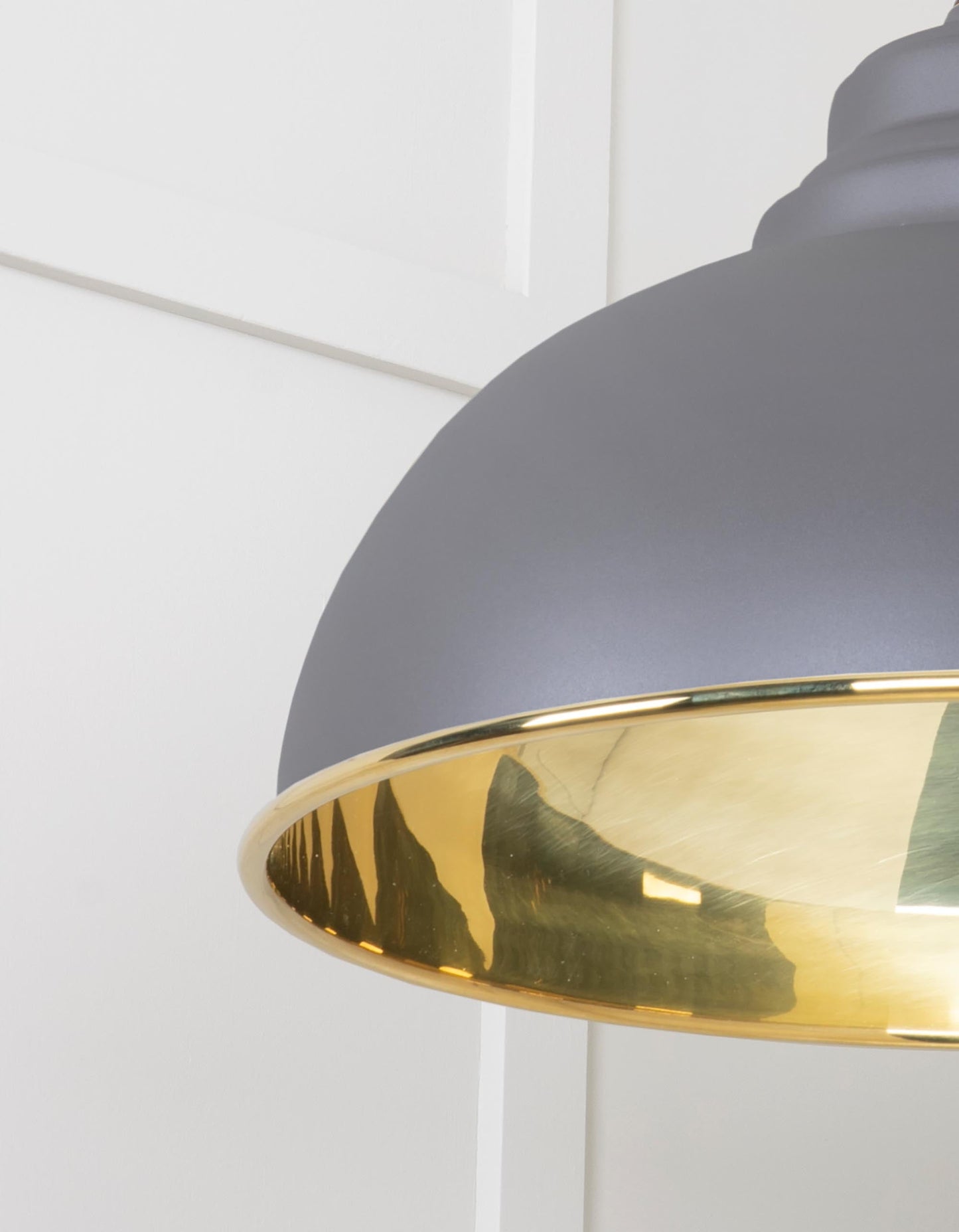 From The Anvil Smooth Brass Harborne Pendant