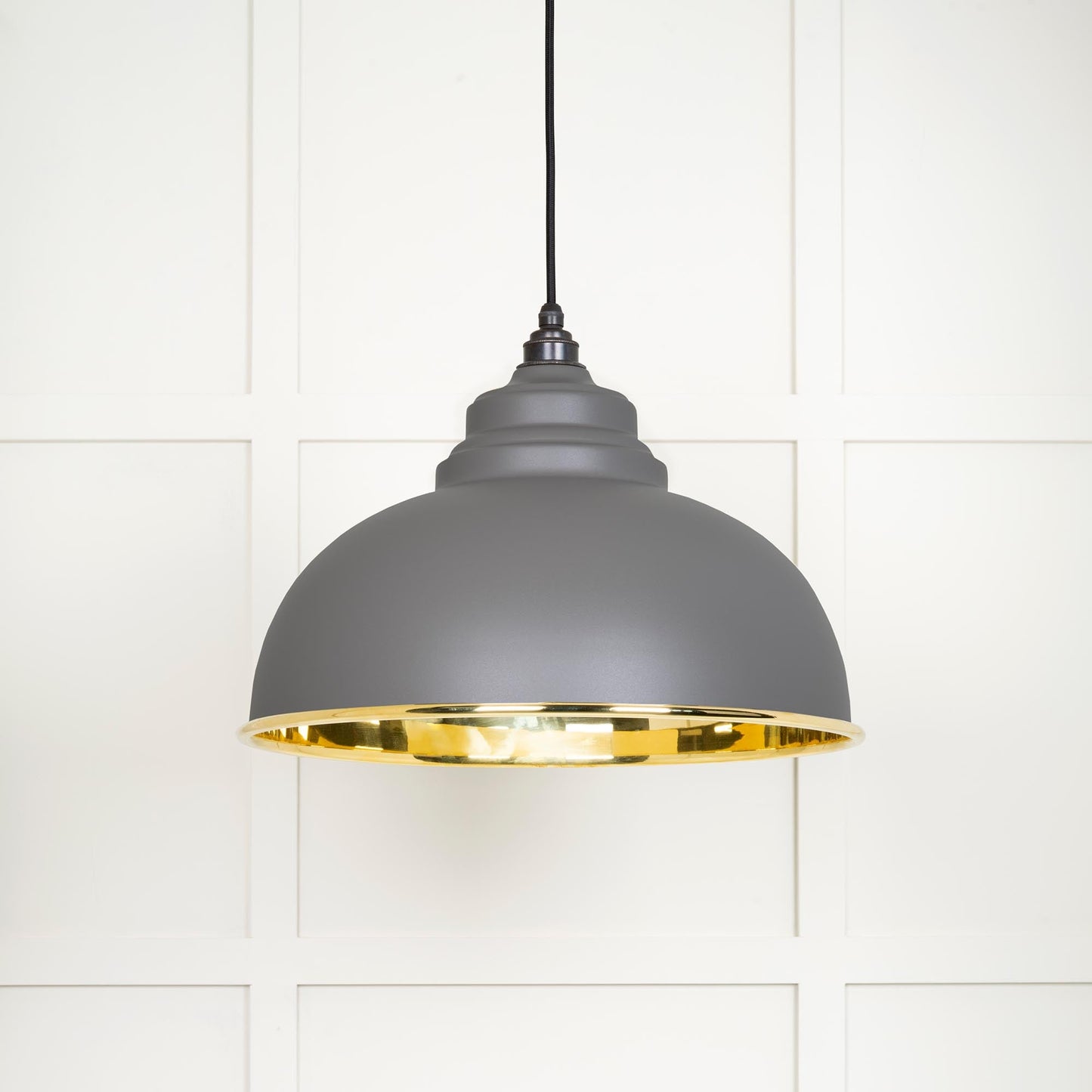 From The Anvil Smooth Brass Harborne Pendant