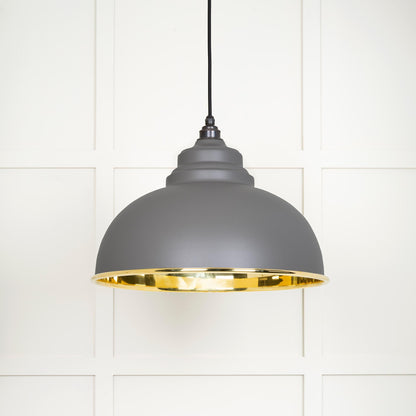 From The Anvil Smooth Brass Harborne Pendant