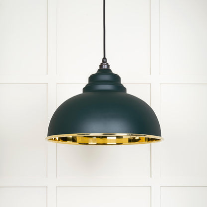 From The Anvil Smooth Brass Harborne Pendant
