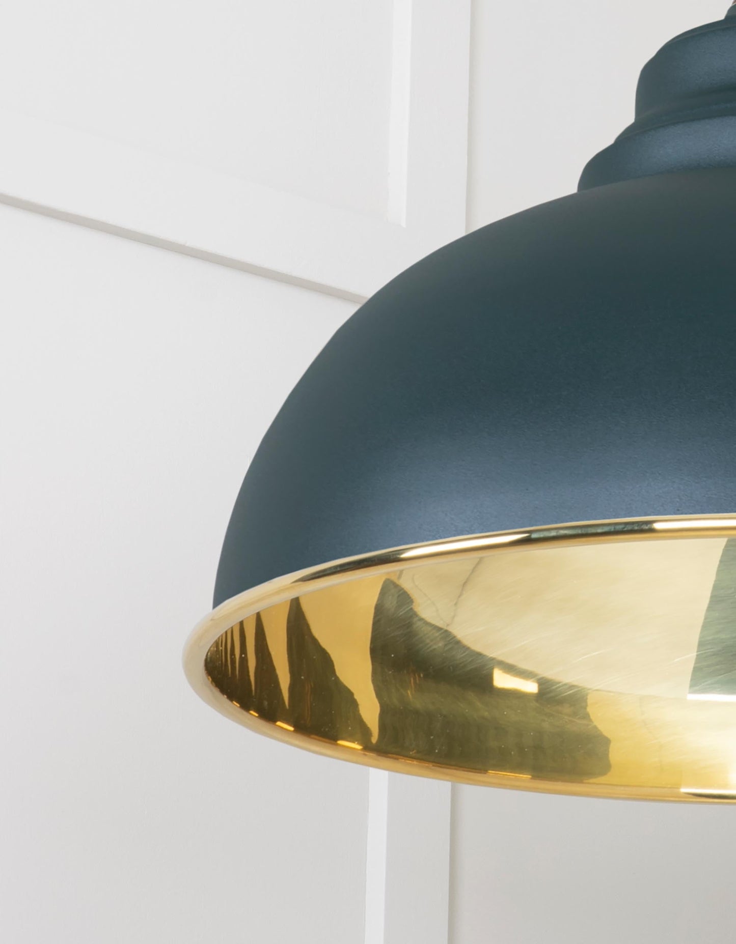 From The Anvil Smooth Brass Harborne Pendant