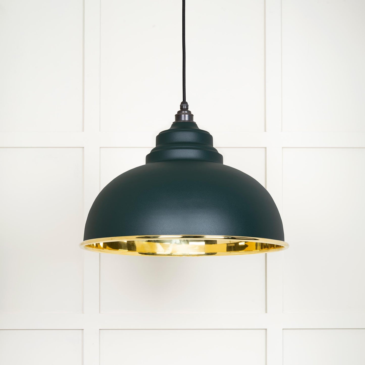 From The Anvil Smooth Brass Harborne Pendant