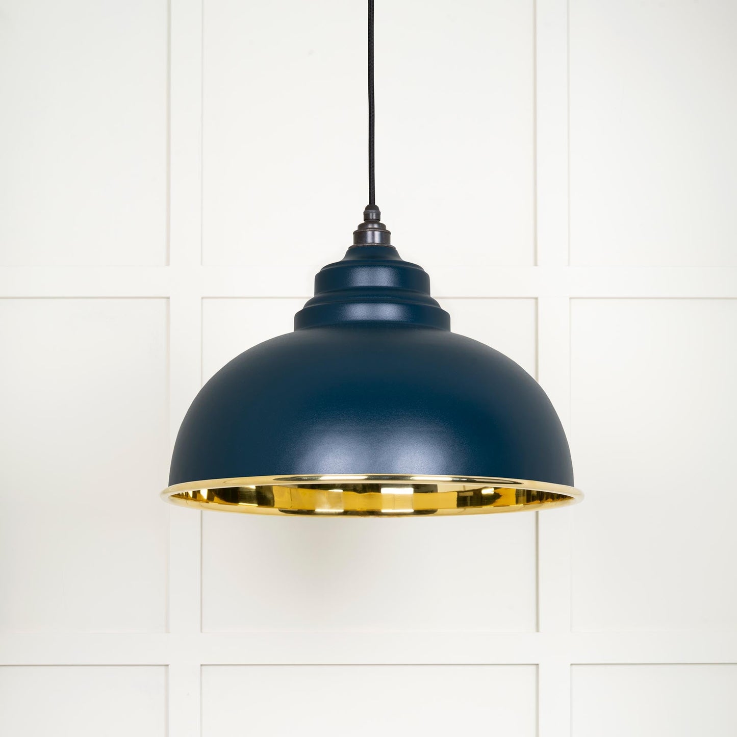 From The Anvil Smooth Brass Harborne Pendant