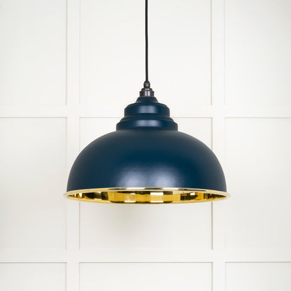 From The Anvil Smooth Brass Harborne Pendant