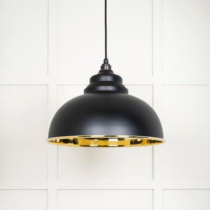 From The Anvil Smooth Brass Harborne Pendant