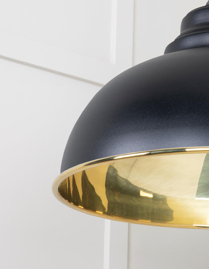 From The Anvil Smooth Brass Harborne Pendant