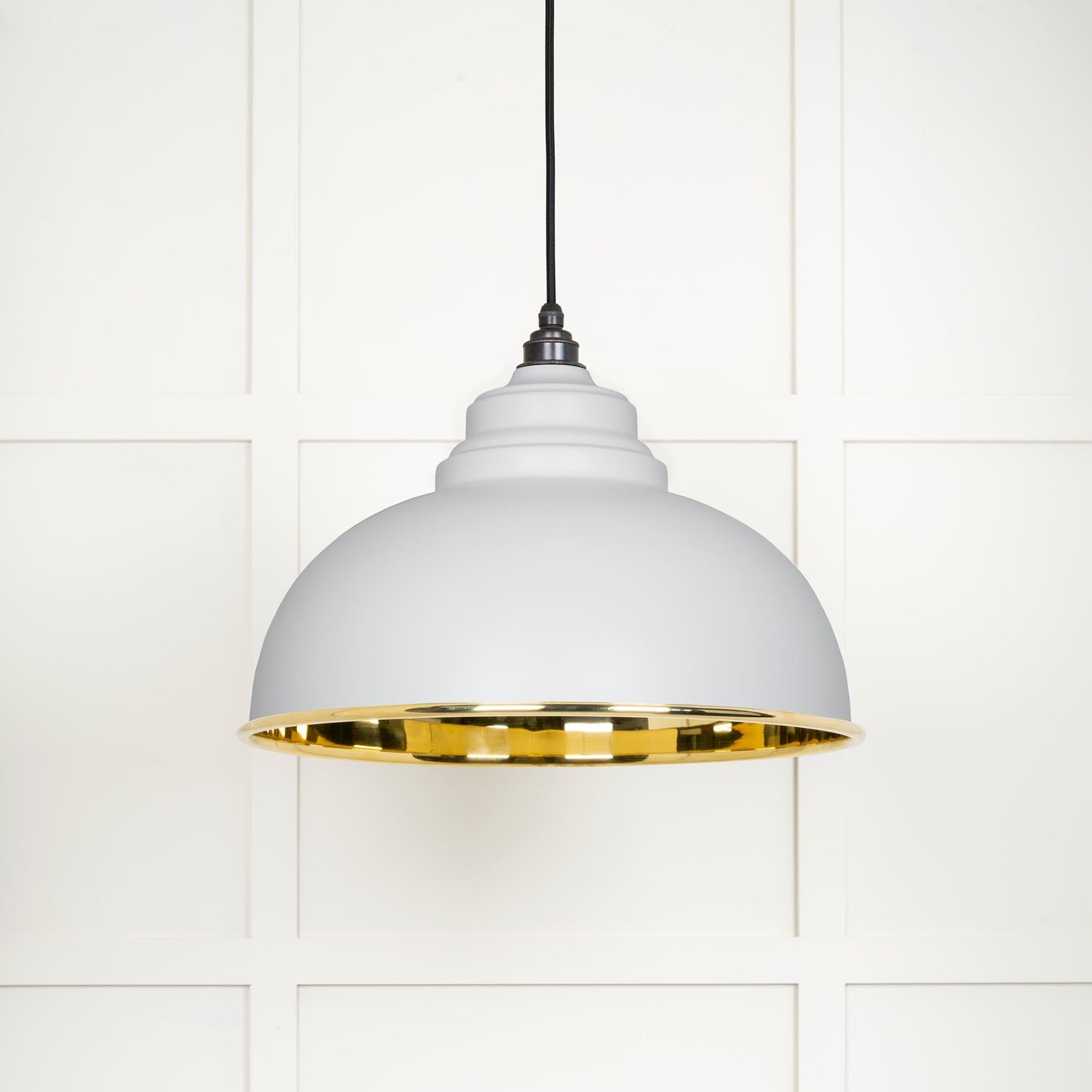 From The Anvil Smooth Brass Harborne Pendant