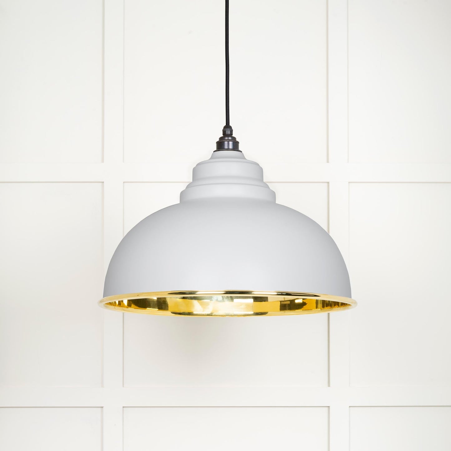 From The Anvil Smooth Brass Harborne Pendant