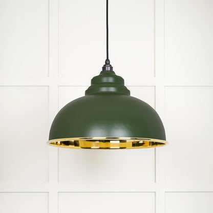 From The Anvil Smooth Brass Harborne Pendant