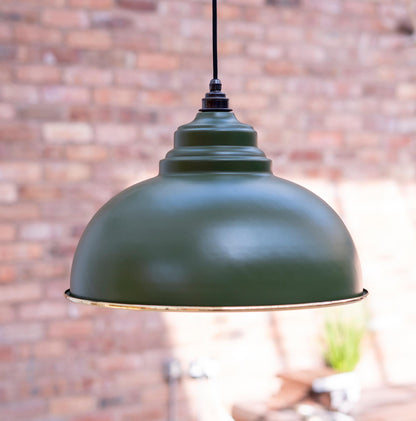 From The Anvil Smooth Brass Harborne Pendant