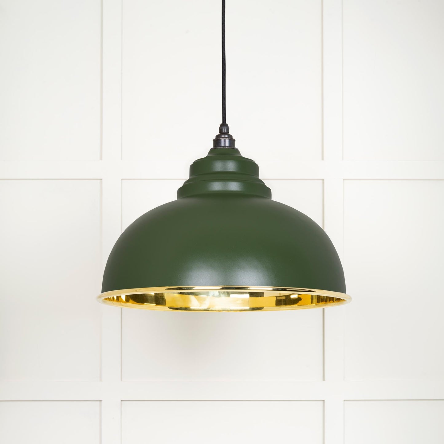 From The Anvil Smooth Brass Harborne Pendant