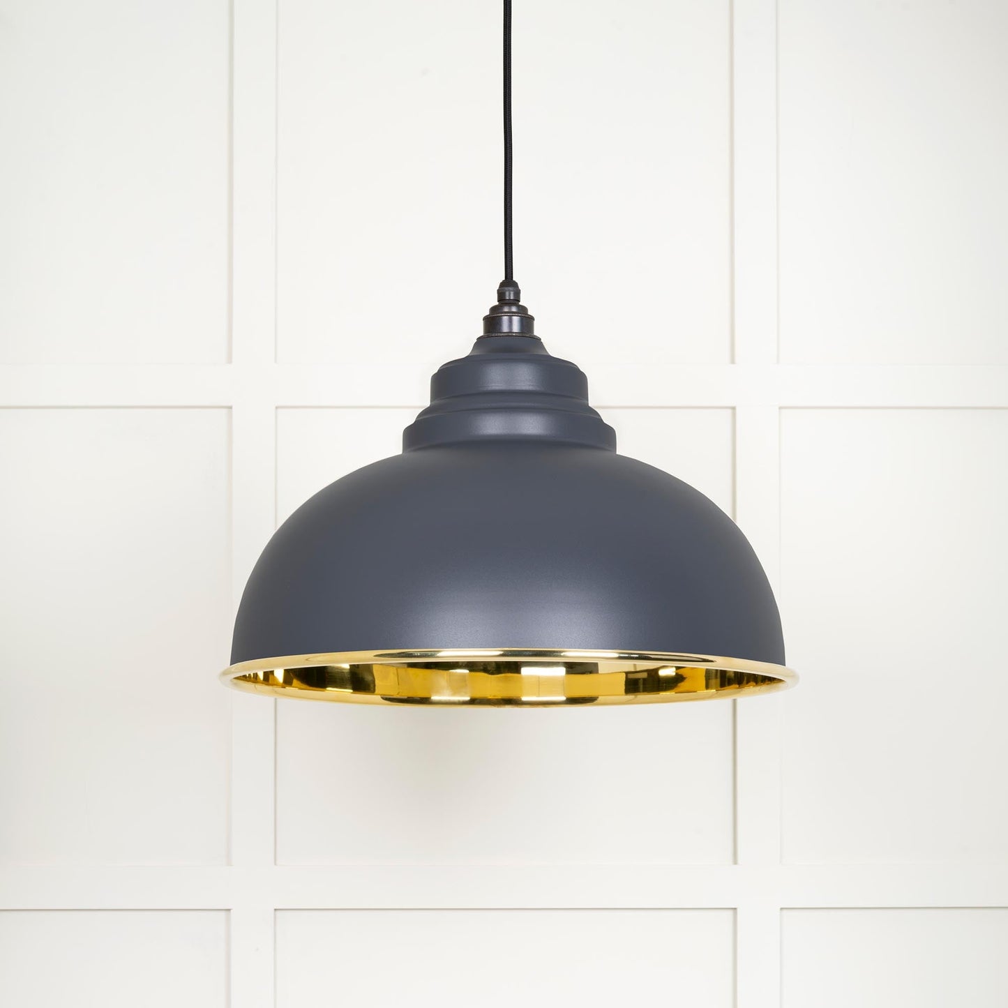 From The Anvil Smooth Brass Harborne Pendant