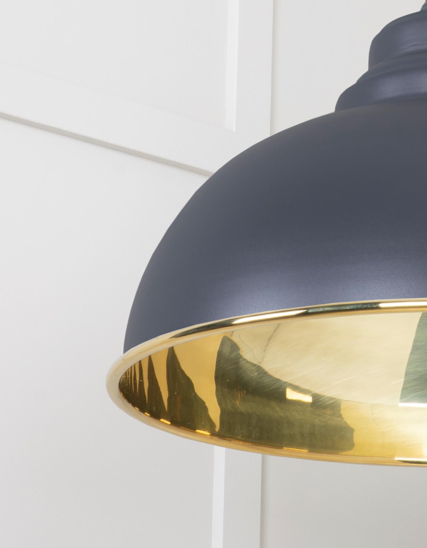 From The Anvil Smooth Brass Harborne Pendant