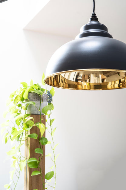 From The Anvil Smooth Brass Harborne Pendant
