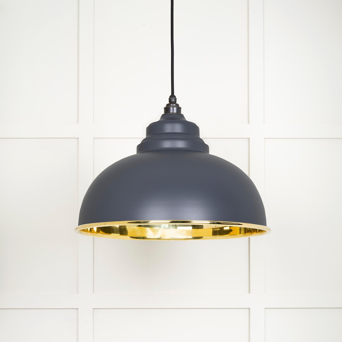 From The Anvil Smooth Brass Harborne Pendant