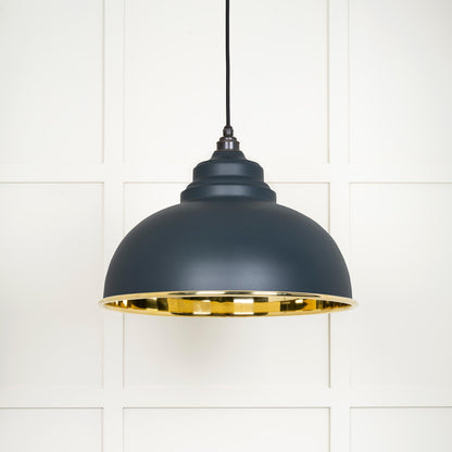 From The Anvil Smooth Brass Harborne Pendant