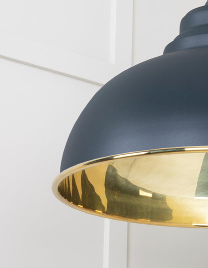 From The Anvil Smooth Brass Harborne Pendant