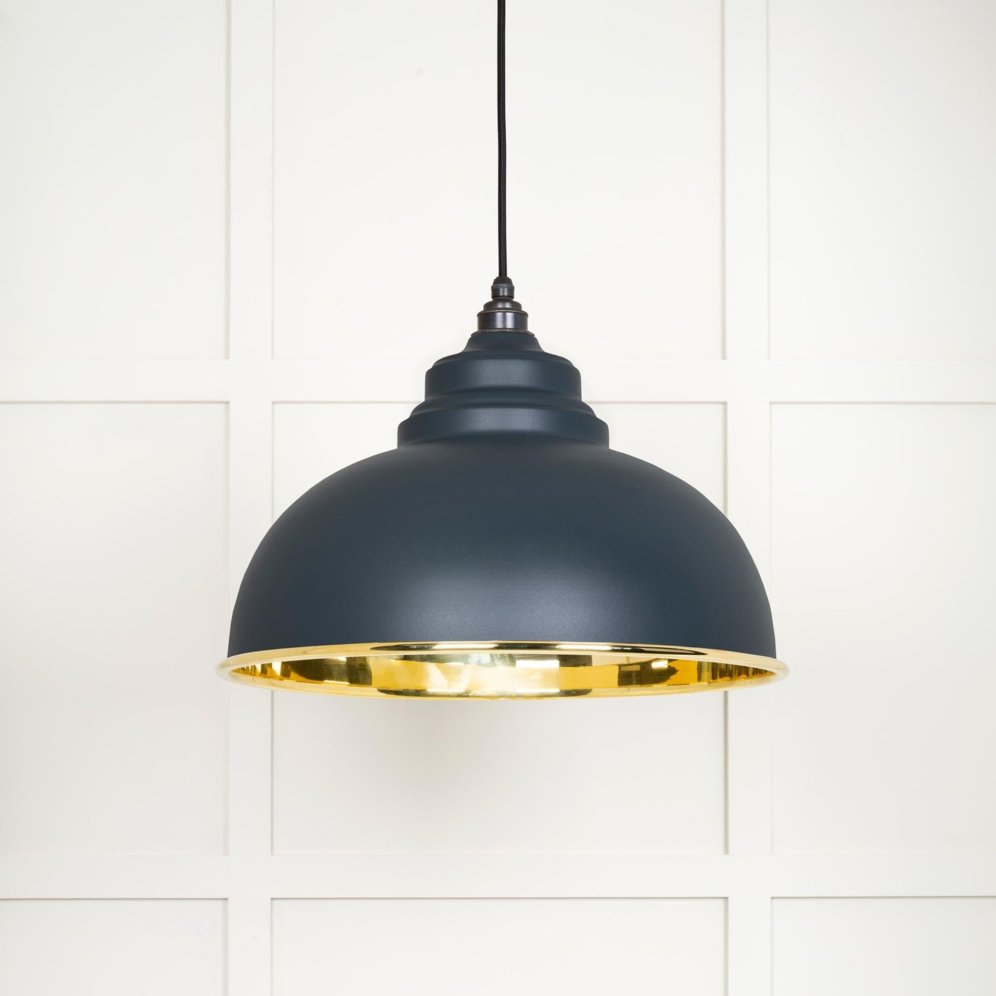 From The Anvil Smooth Brass Harborne Pendant