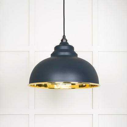 From The Anvil Smooth Brass Harborne Pendant