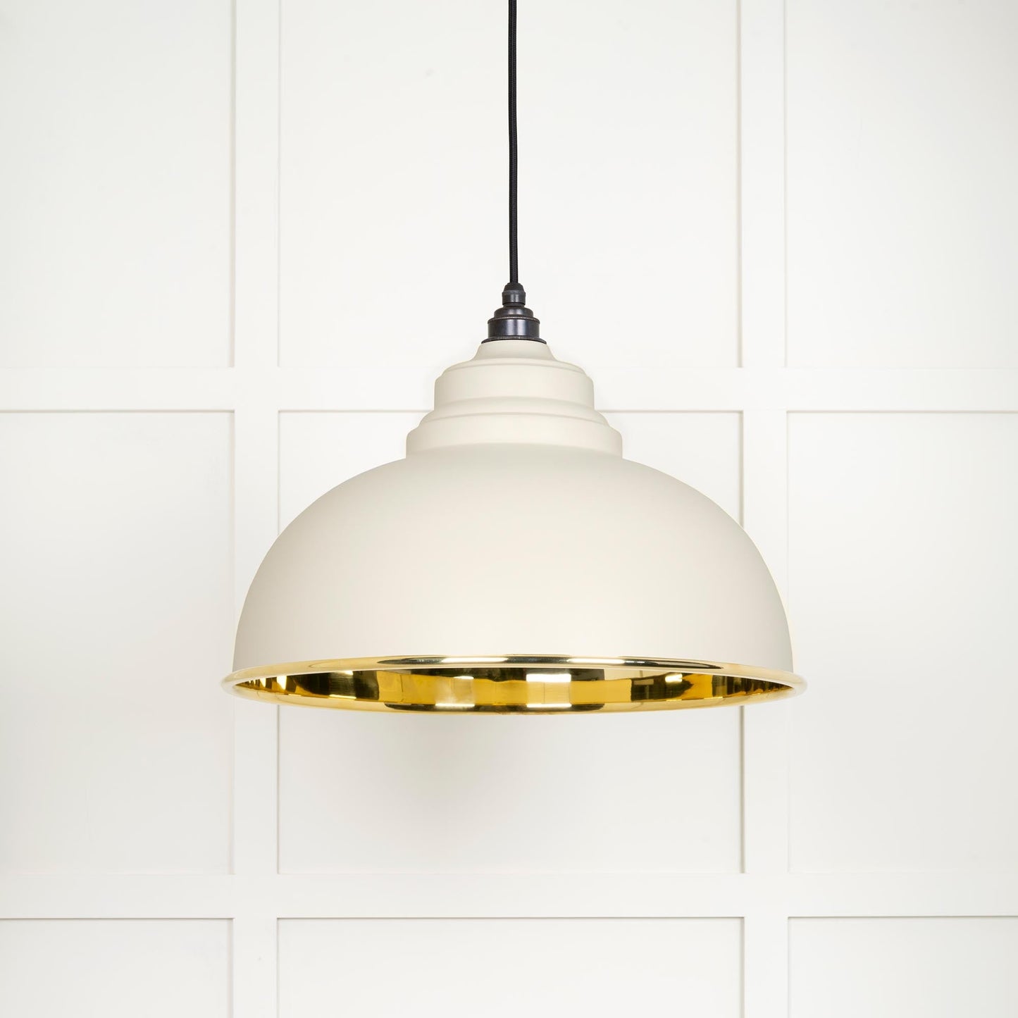 From The Anvil Smooth Brass Harborne Pendant