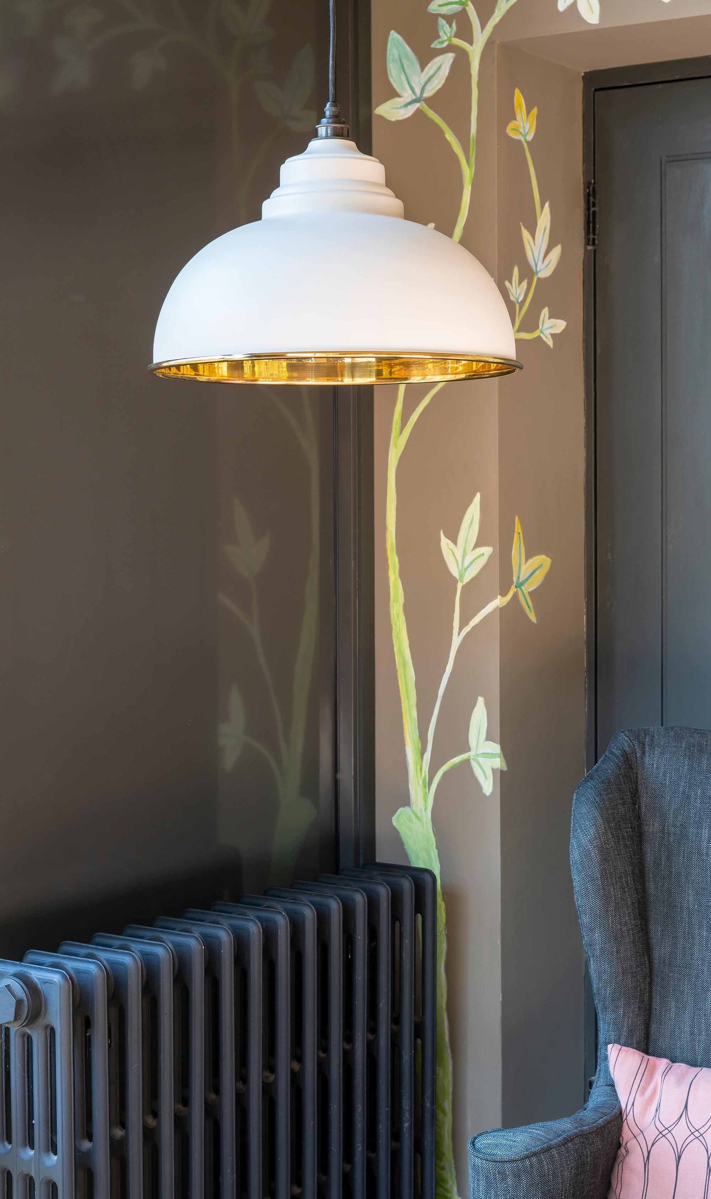 From The Anvil Smooth Brass Harborne Pendant