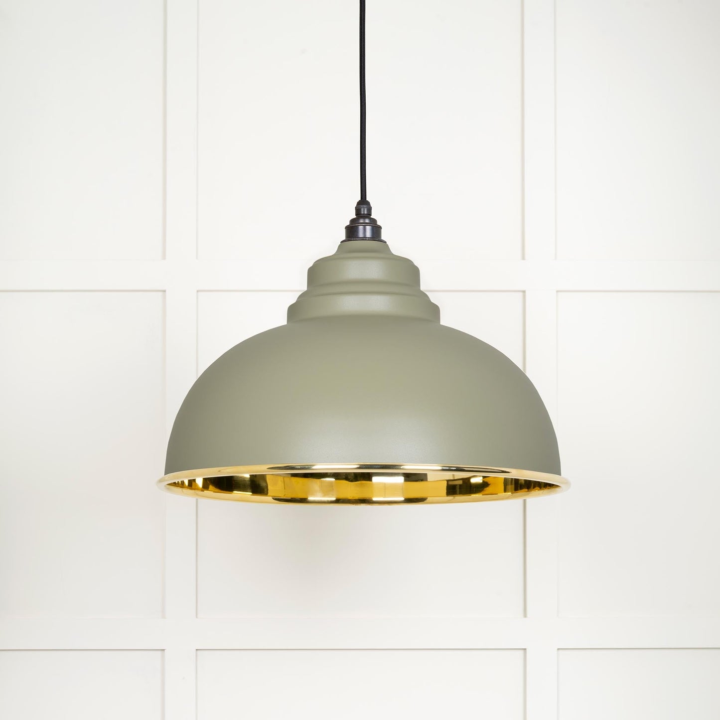 From The Anvil Smooth Brass Harborne Pendant