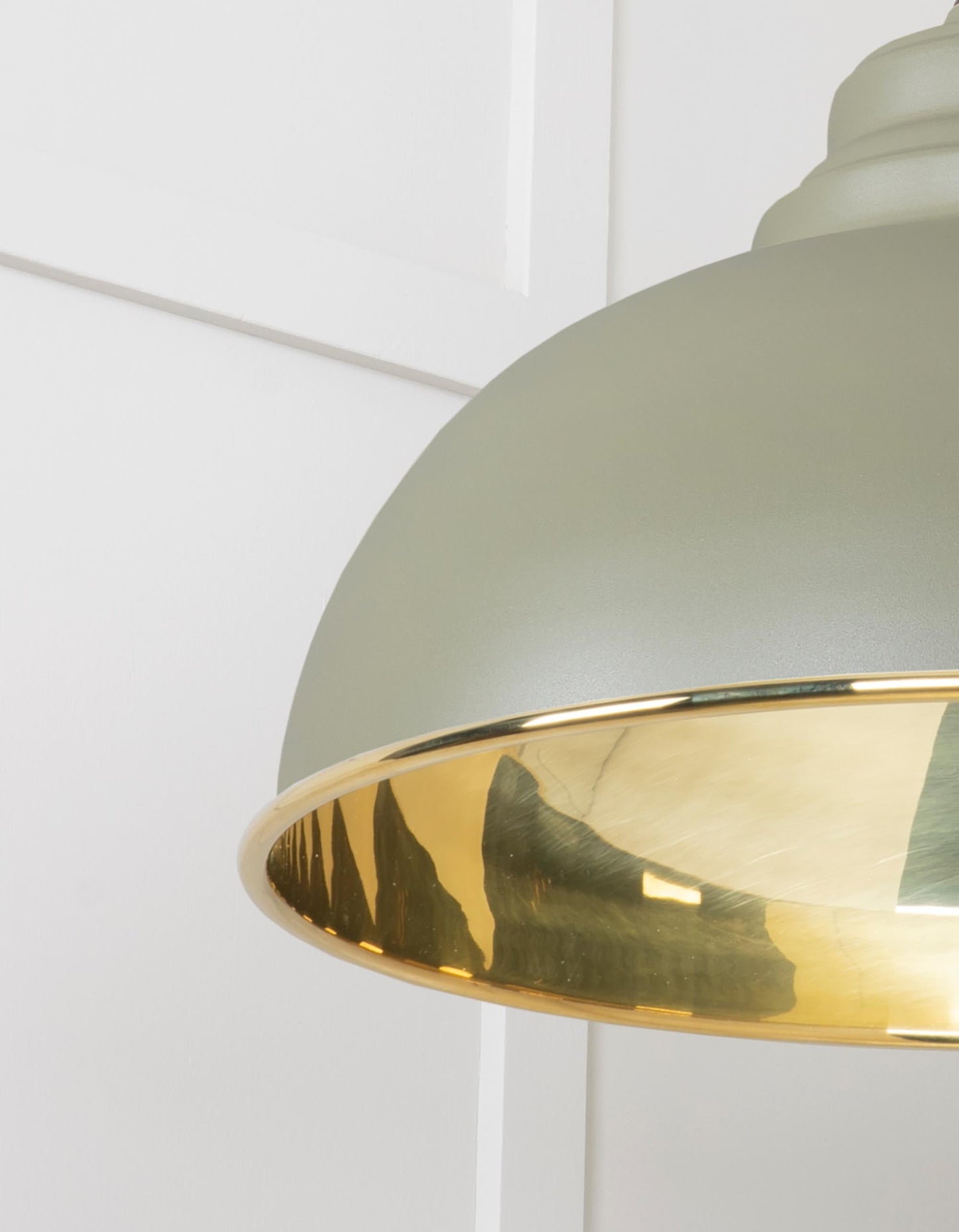 From The Anvil Smooth Brass Harborne Pendant