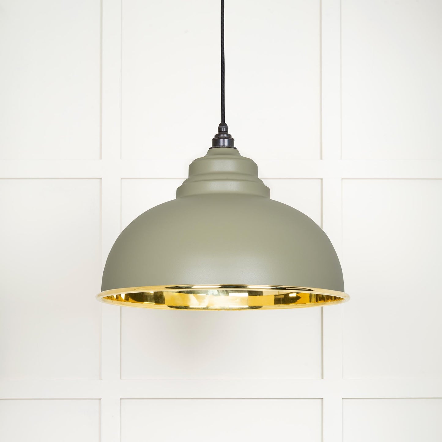 From The Anvil Smooth Brass Harborne Pendant