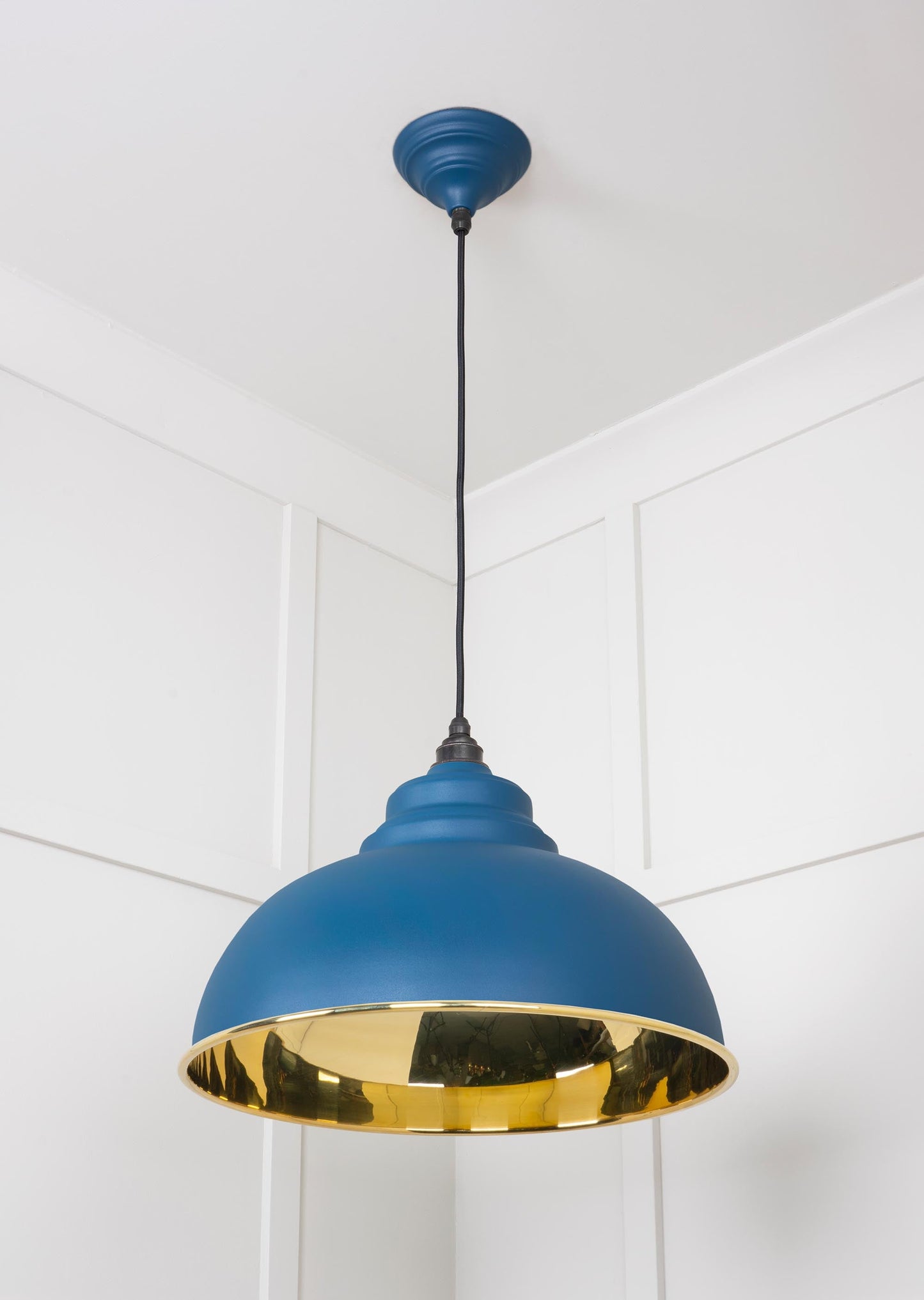 From The Anvil Smooth Brass Harborne Pendant