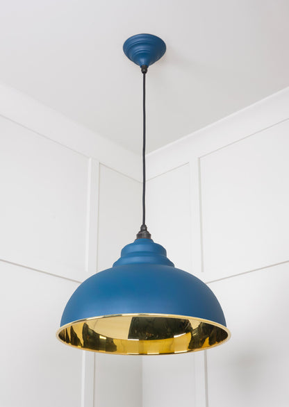 From The Anvil Smooth Brass Harborne Pendant