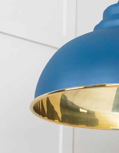 From The Anvil Smooth Brass Harborne Pendant