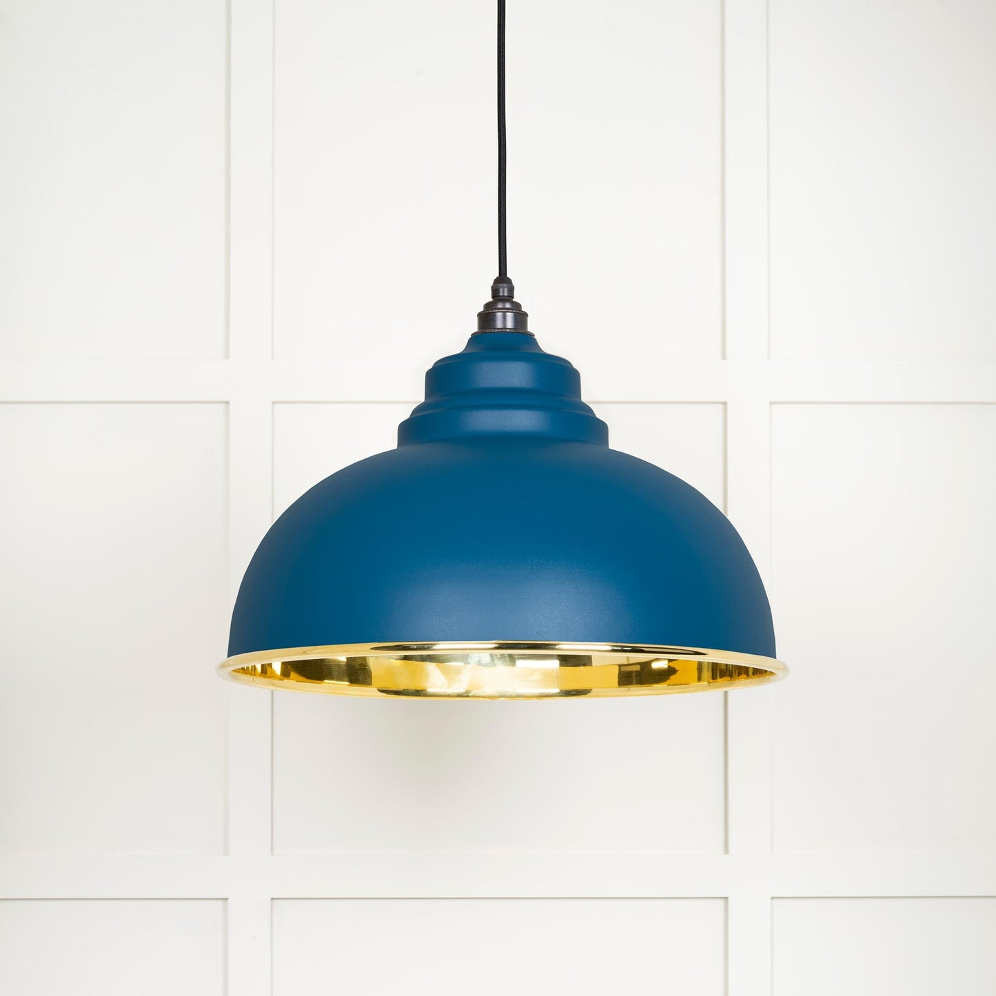 From The Anvil Smooth Brass Harborne Pendant