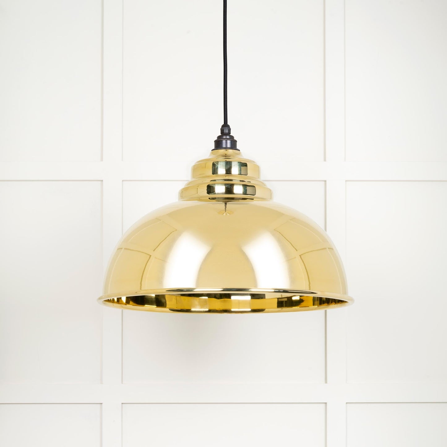 From The Anvil Smooth Brass Harborne Pendant