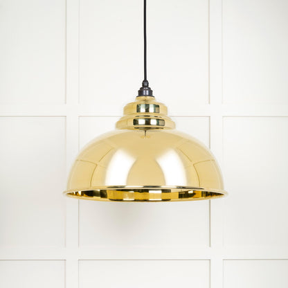From The Anvil Smooth Brass Harborne Pendant