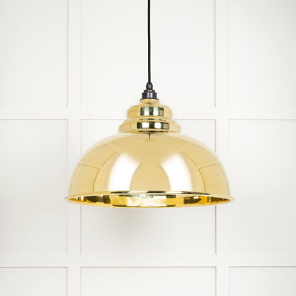 From The Anvil Smooth Brass Harborne Pendant