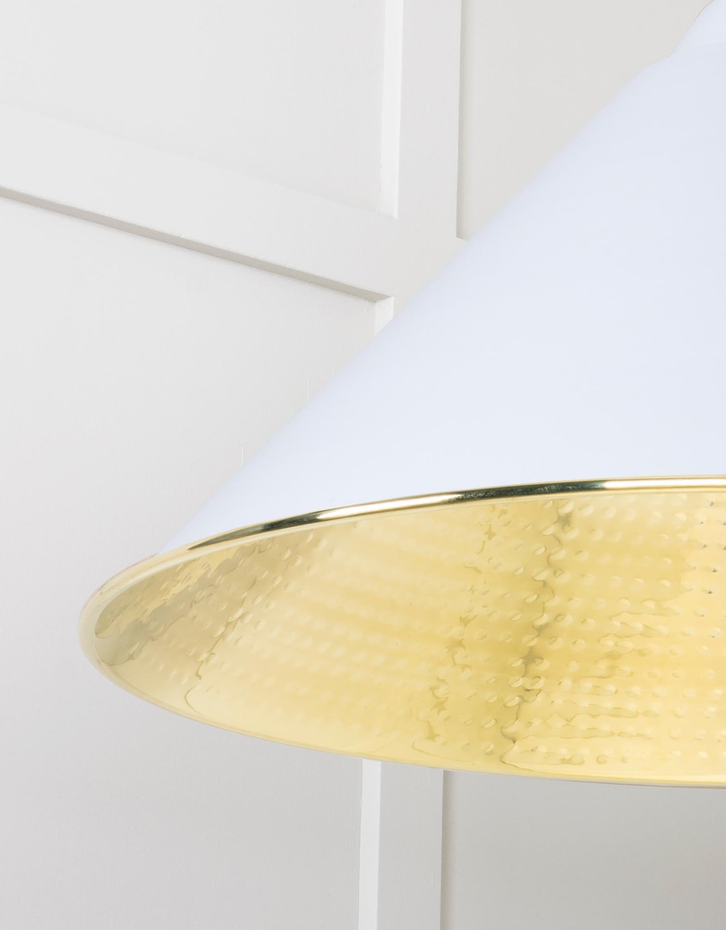 From The Anvil Hammered Brass Hockley Pendant