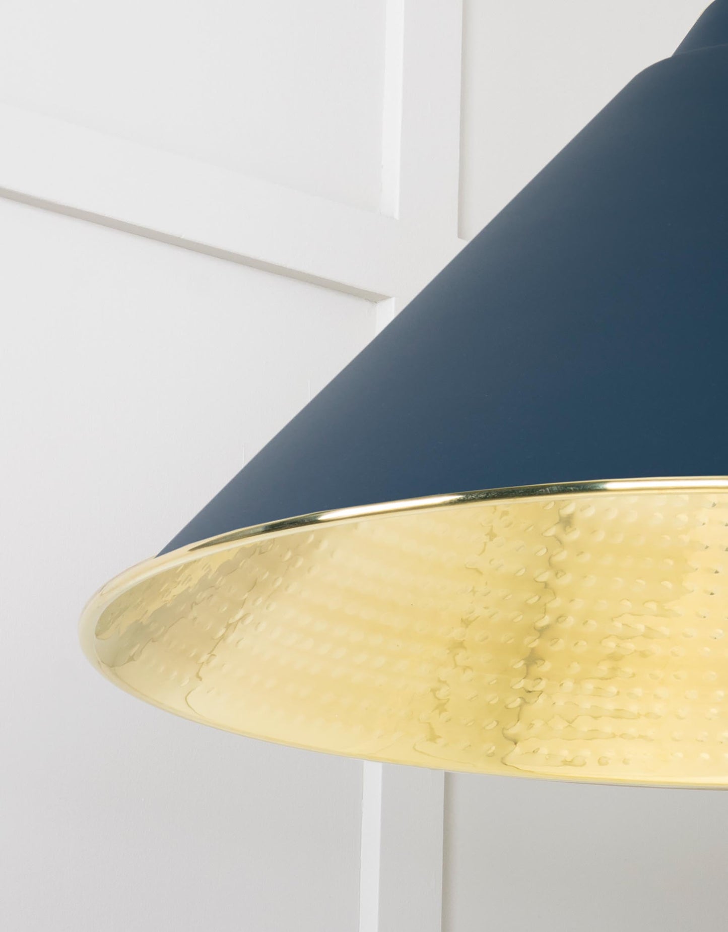 From The Anvil Hammered Brass Hockley Pendant