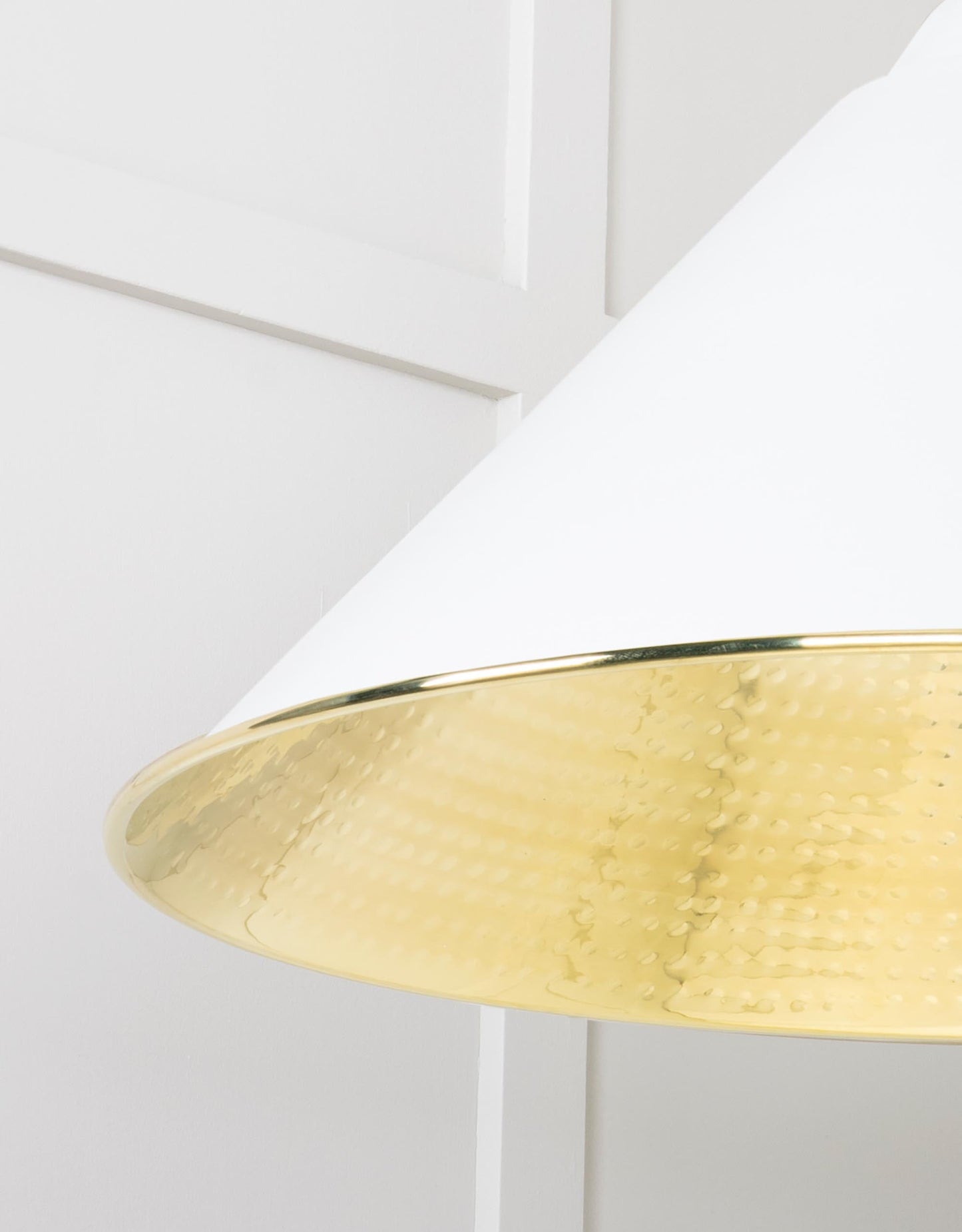 From The Anvil Hammered Brass Hockley Pendant