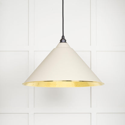 From The Anvil Hammered Brass Hockley Pendant