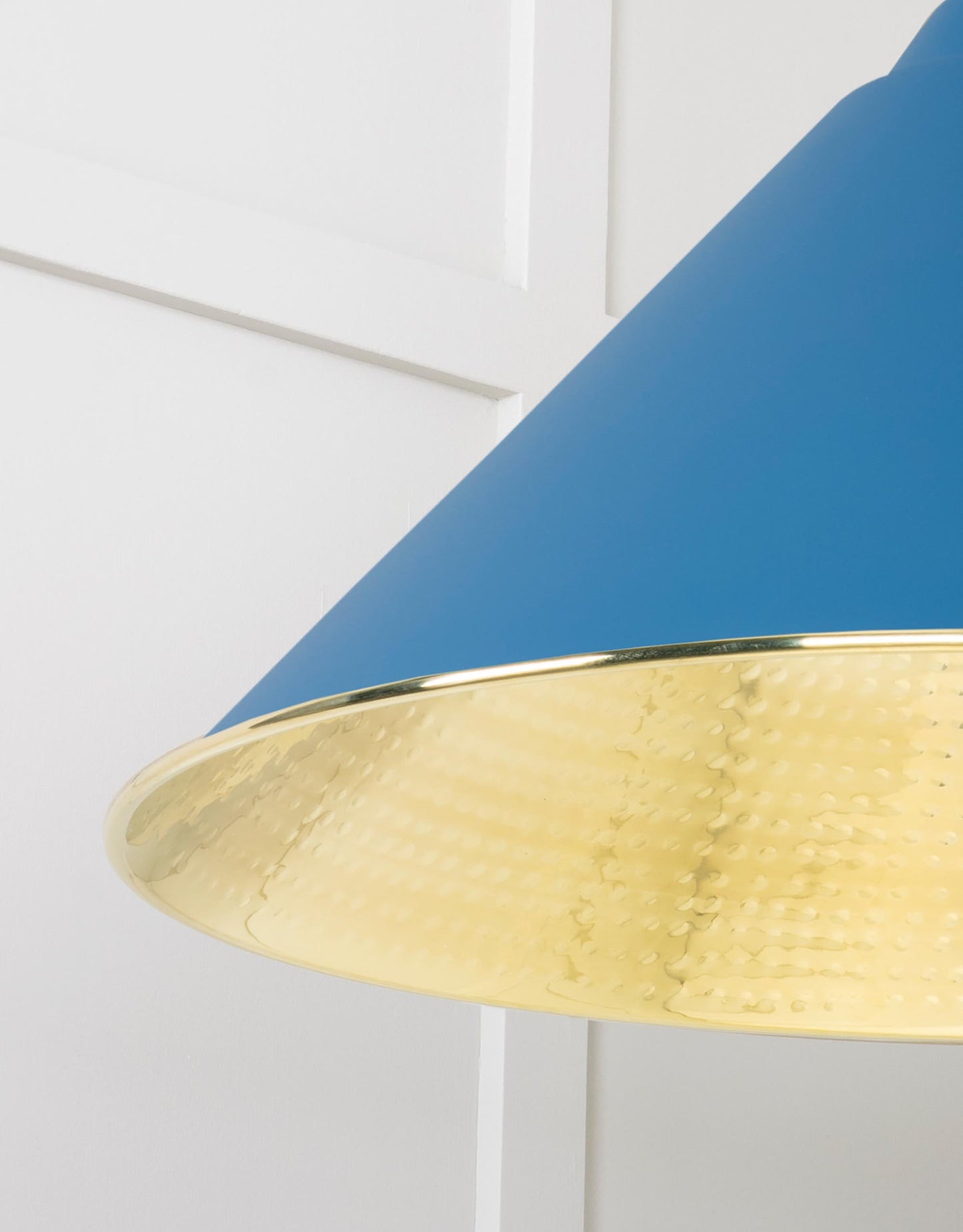 From The Anvil Hammered Brass Hockley Pendant