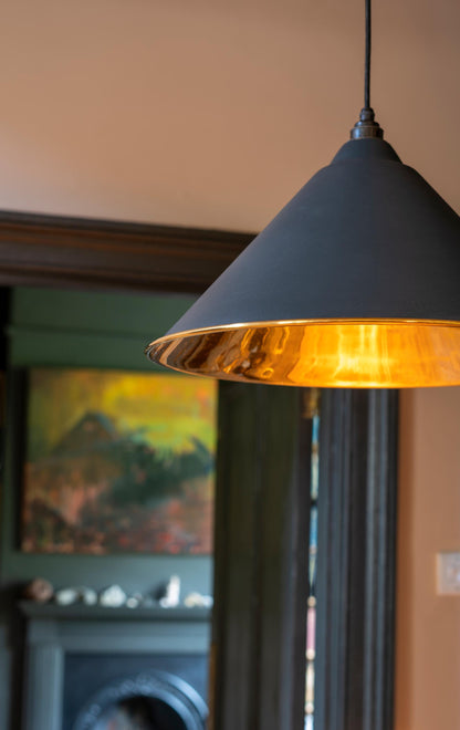 From The Anvil Smooth Brass Hockley Pendant