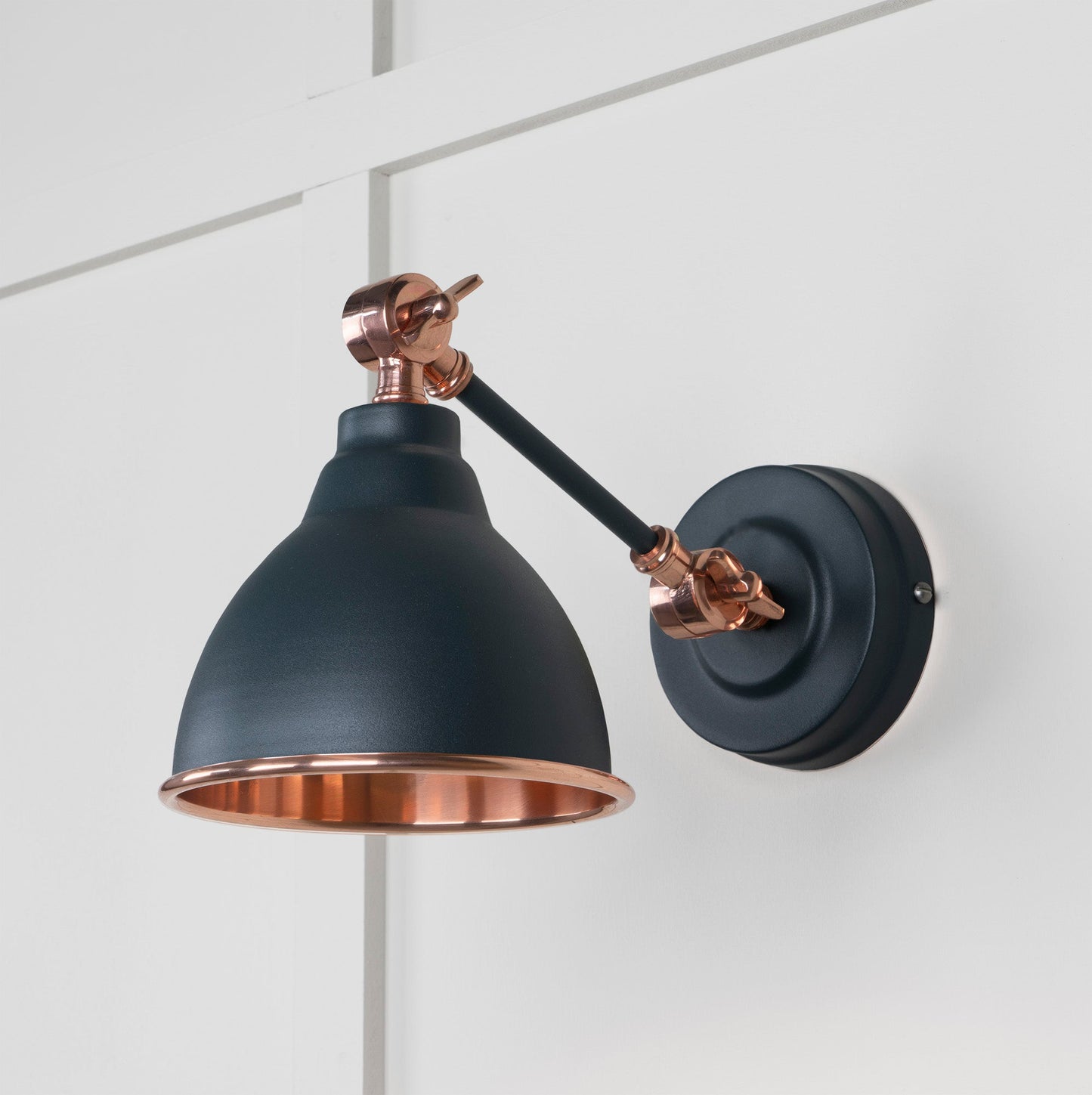 From The Anvil Smooth Copper Brindley Wall Light