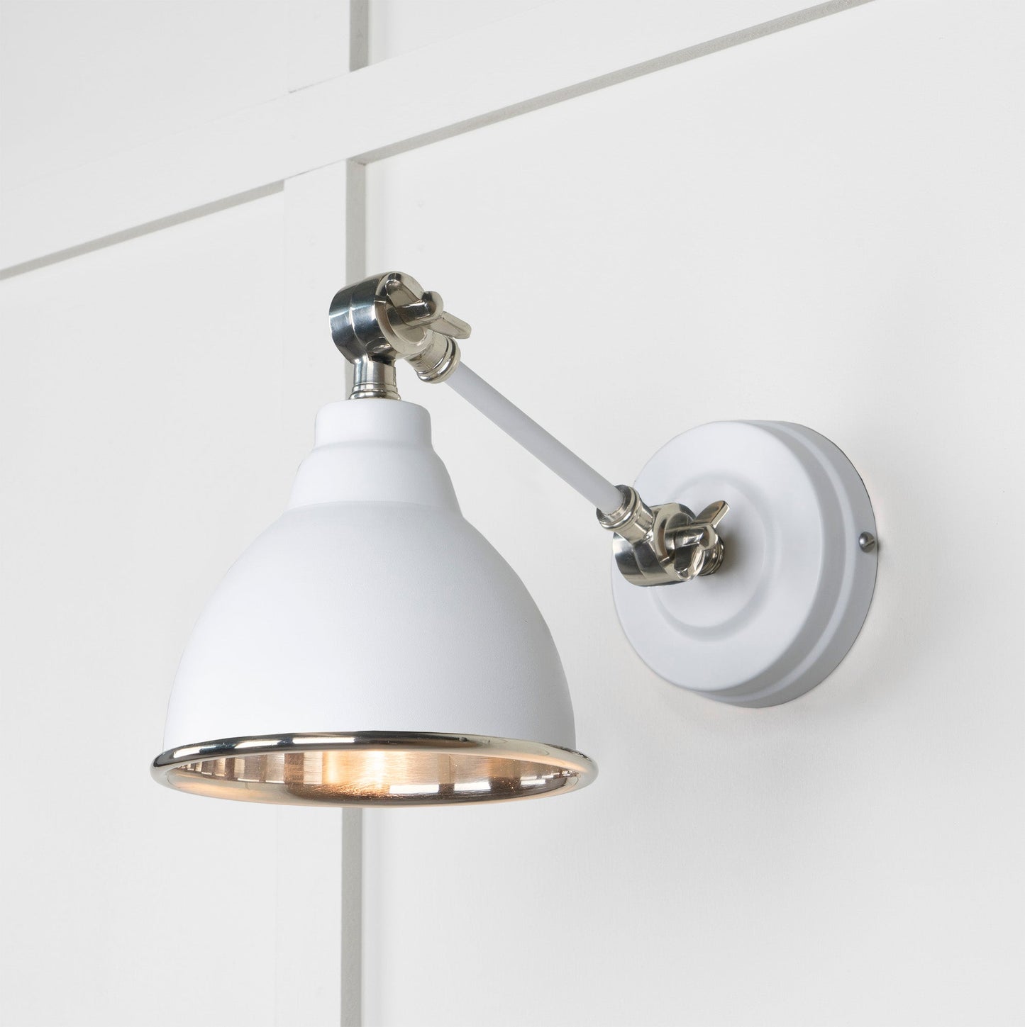 From The Anvil Smooth Nickel Brindley Wall Light