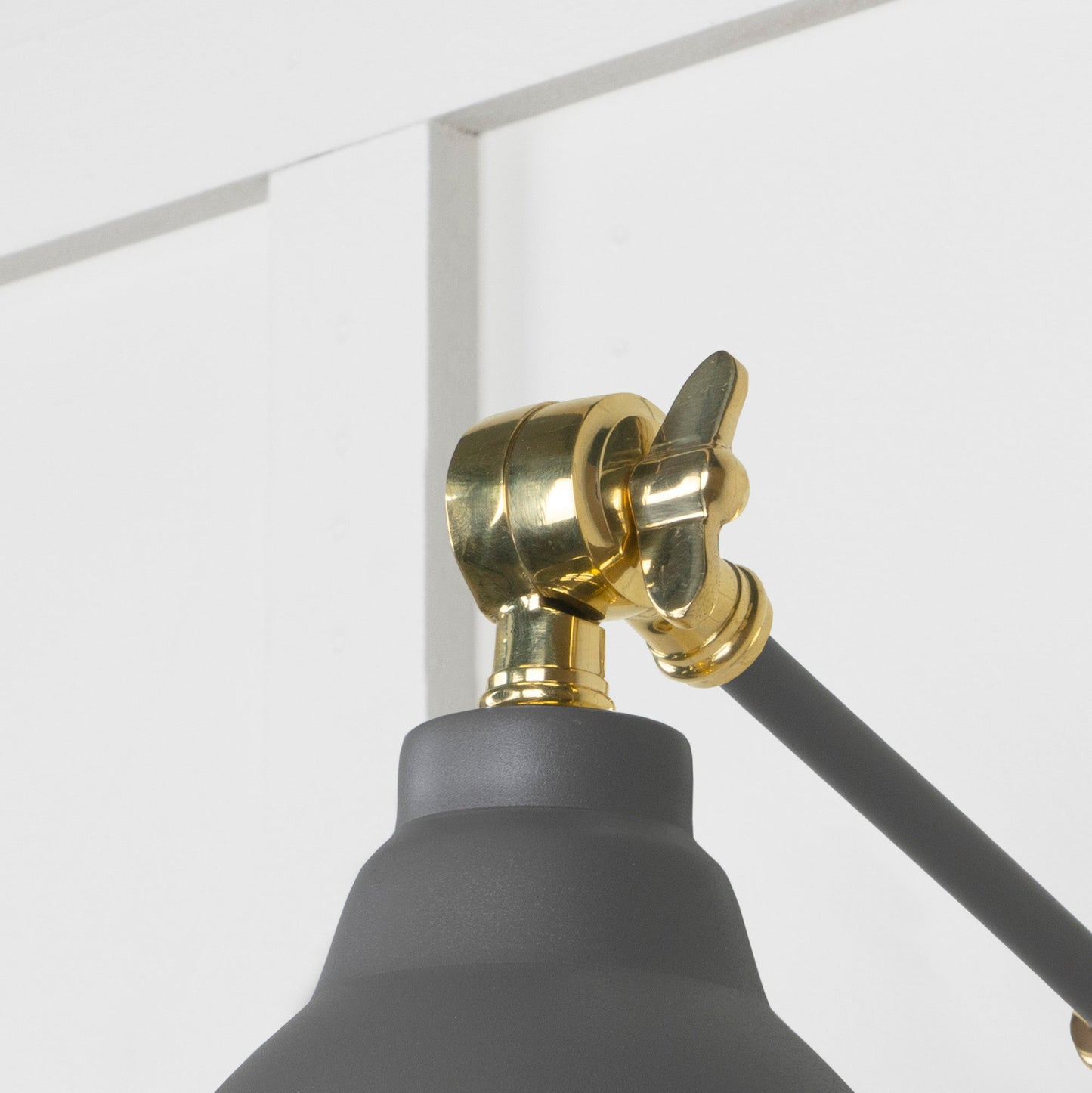 From The Anvil Smooth Brass Brindley Wall Light