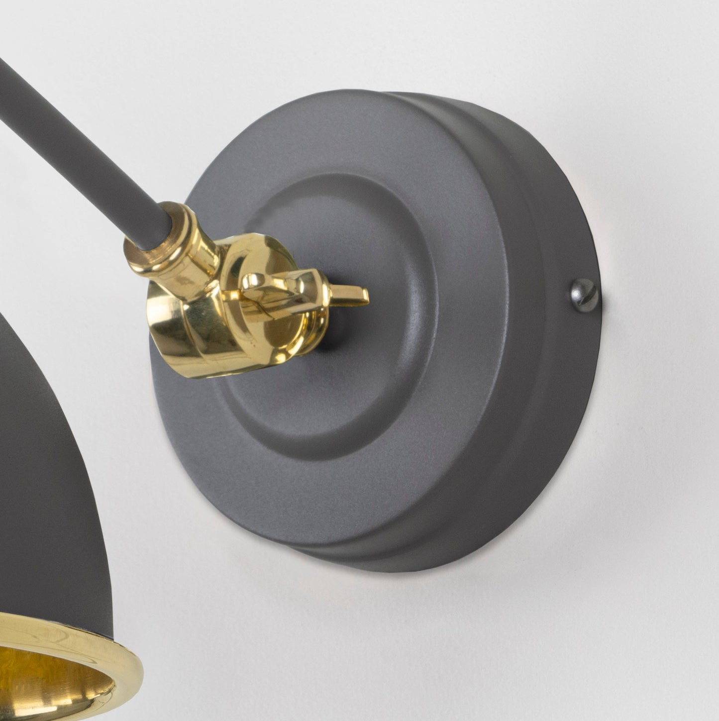 From The Anvil Smooth Brass Brindley Wall Light