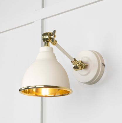 From The Anvil Smooth Brass Brindley Wall Light