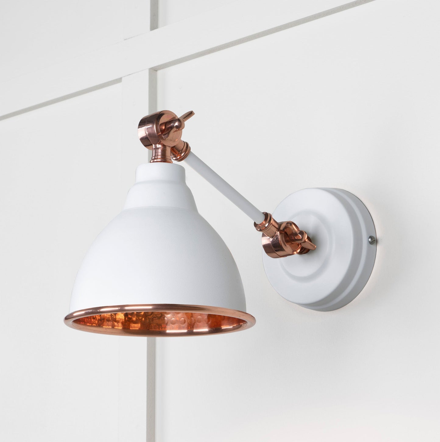 From The Anvil Hammered Copper Brindley Wall Light