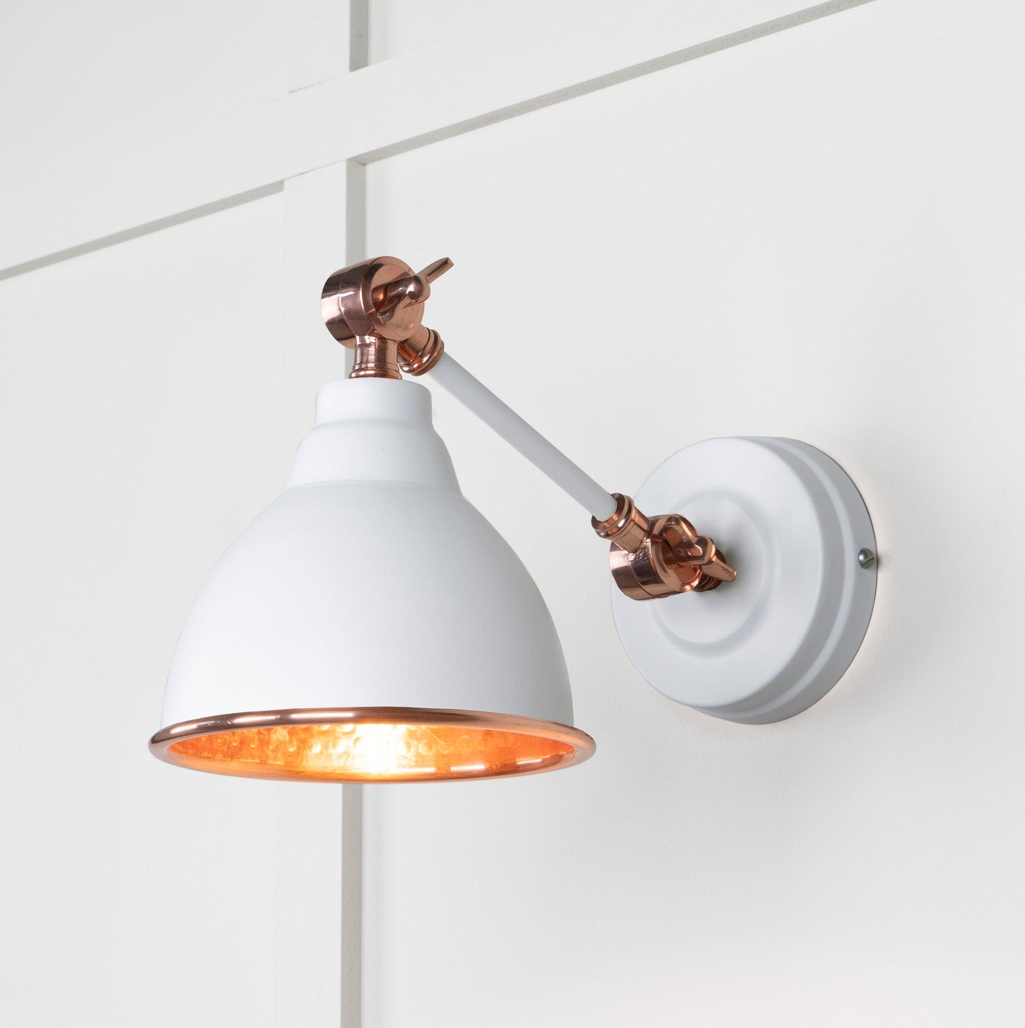 From The Anvil Hammered Copper Brindley Wall Light