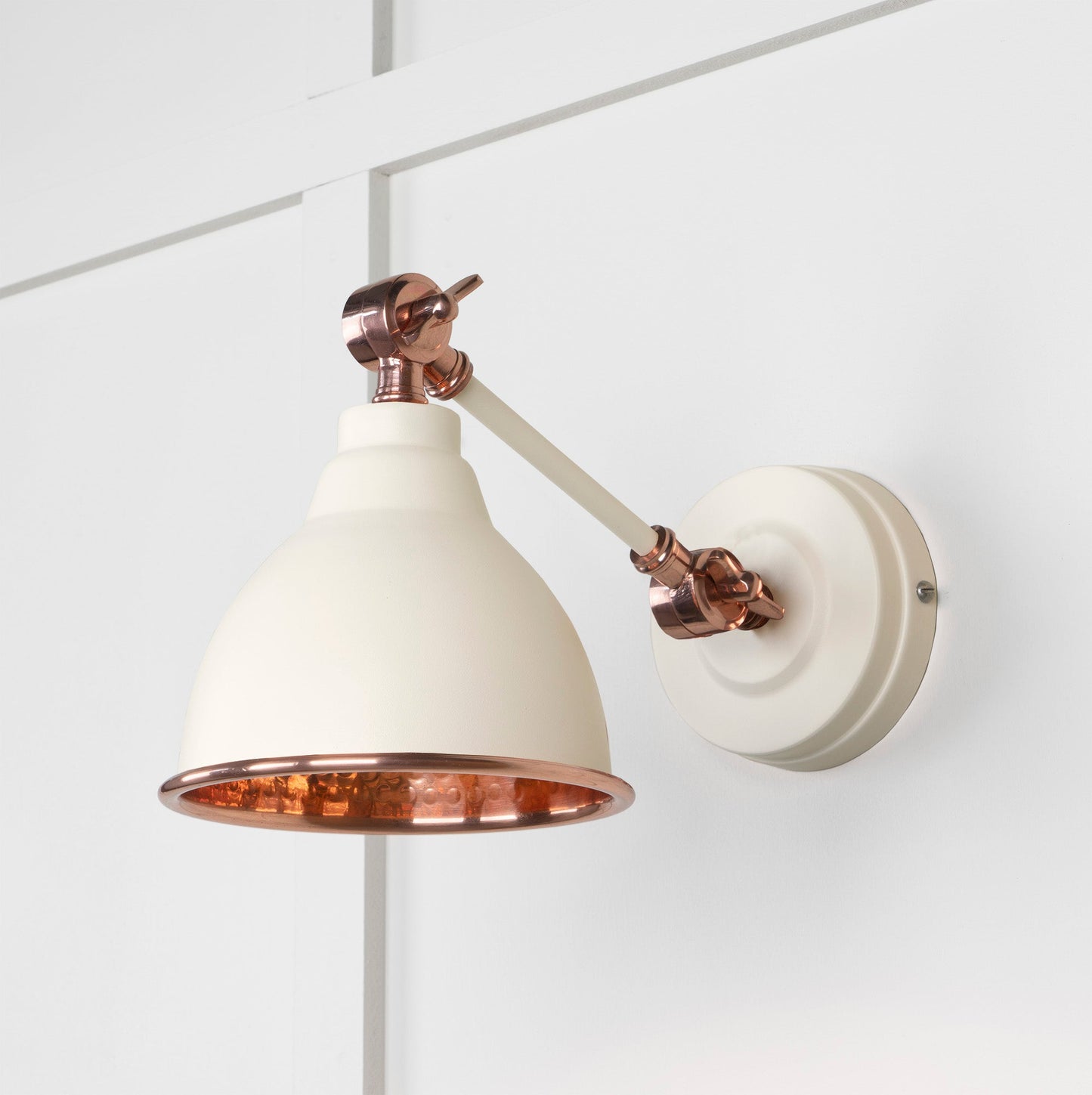 From The Anvil Hammered Copper Brindley Wall Light